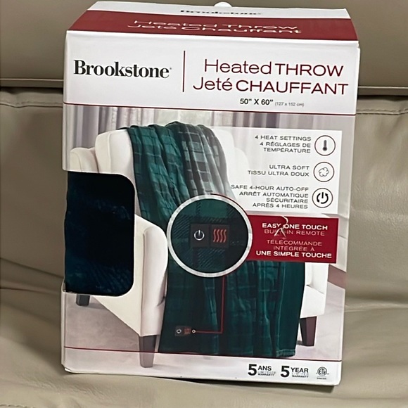 Brookstone | Bedding | Brookstone Heated Throw Blanket | Poshmark